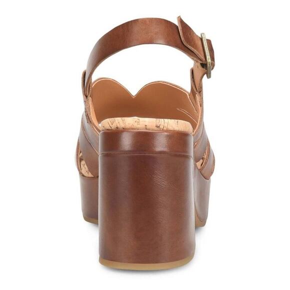 Kork-Ease Paschal Brown Wedge Sandals Size 10 Italian Leather BOHO COMFY NEW - Picture 8 of 9
